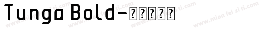 Tunga Bold字体转换
